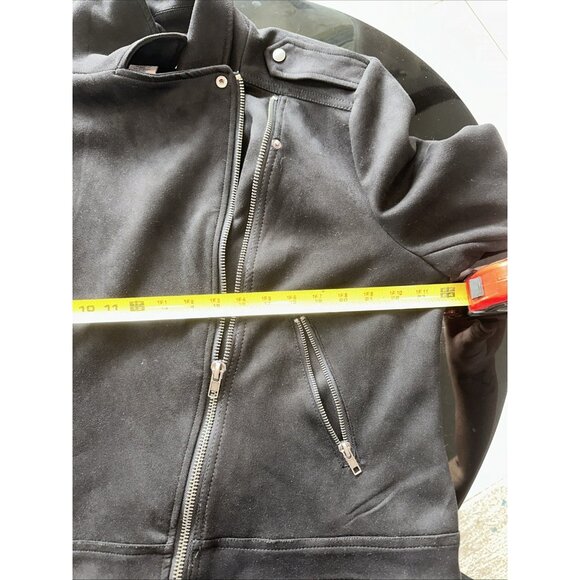 Philosophy Black Womens Motorcycle Jacket 2X Polyester Spandex Blend - Picture 7 of 8